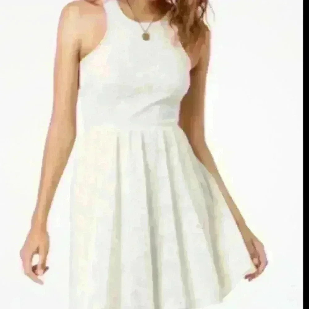 Sequin Hearts Ivory Dress - Picture 3 of 8